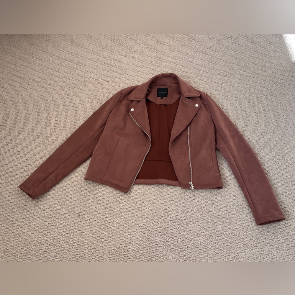 Dynamite Brown Suede Jacket